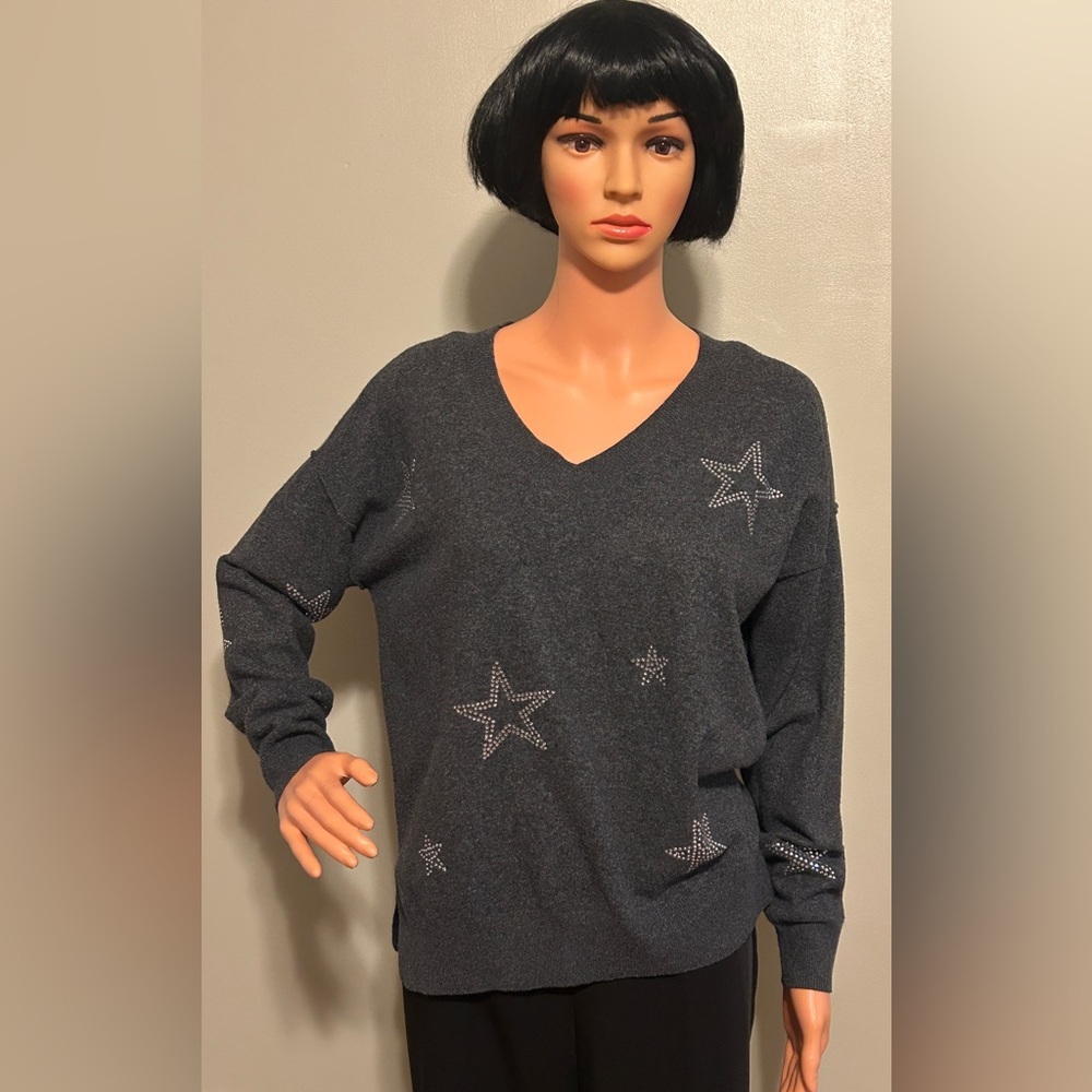 Lucky Brand Charcoal Knit Top